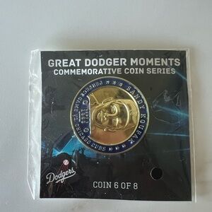Sandy Koufax Gold & Navy Commemorative Limited Edition Dodgers coin